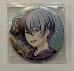 プロセカ　青柳冬弥　グリッター缶バッジ