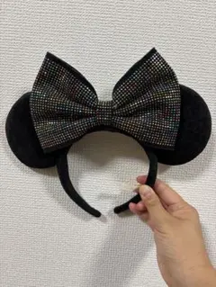 ディズニー カチューシャ ミニー カラフル ストーン キラキラ ミラーボール