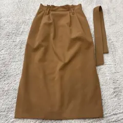 Andemiu ブラウン スカート スリット付きのサムネイル