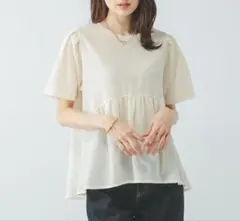 【新品】ジャガードペプラムプルオーバー/311078