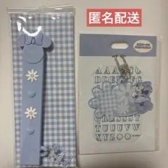 【匿名配送】 ディズニーストア うちわグリップ & ステッカー付きキーチェーン