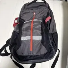 グレー ナイロン リュック 反射材付き