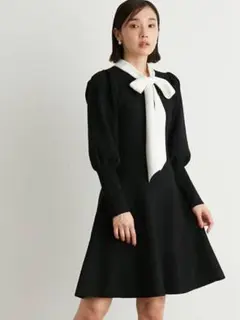 LILY BROWN ブラックワンピース LWNO234235