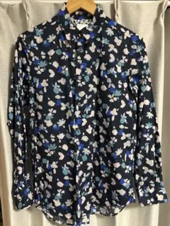 【値下げ中】Paul Smith 花柄 長袖シャツ ネイビー