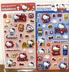 ぷっくりシール/キティ/2点セット