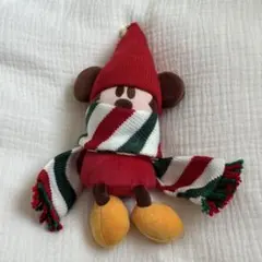 ディズニークリスマス　リルリンリン　ぬいぐるみバッジ