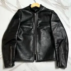 Buco ブコ リアルマッコイズ J−100　茶芯　ホースハイド　ライダース　黒 Buco ブコ リアルマッコイズ J−100 茶芯 ホースハイド