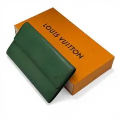 【美品】ルイヴィトン ポルトフォイユサラ 長財布 エピ 緑 CA0974