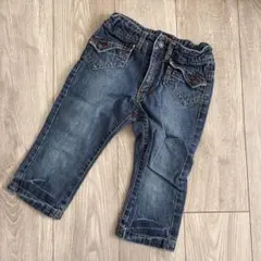 【120サイズ】デニム ジーンズ 半端丈 コンビミニ