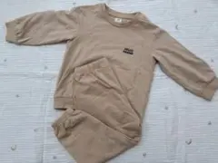 H&M　エイチアンドエム　トレーナー　スウェット　裏起毛　セットアップ　90