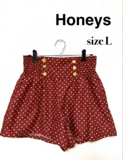 【美品】キュロット/ショートパンツ/水玉/ハニーズ/ミニーちゃん