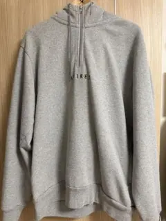 エ*ル様 AVIREX グレー ハーフジップパーカー