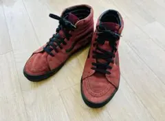 VANS スエード ハイカット　28cm スニーカー ワインレッド