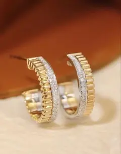 高級♡スターリングシルバー　フープピアス　S925