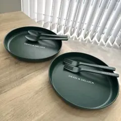 DEAN & DELUCA プレート スプーン フォーク セット　未使用品　美品のサムネイル