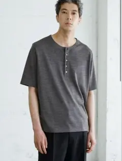 Wool Jersey Henley T-Shirt サイズMのサムネイル