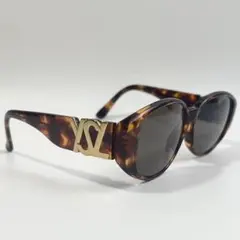 Vintage Yves Saint Laurent 赤鼈甲 ロゴ サングラス - メルカリ