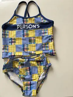 PERSON'S タンキニ 水着 130cm ブルー・イエロー