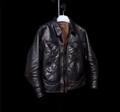 RRL メンドーサ復刻 ソリッドブラック】1.6mmタンニン鞣し馬革 