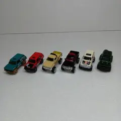 ホットウィール ミニカー6台セット ピックアップ レンジローバー チェロキーなど