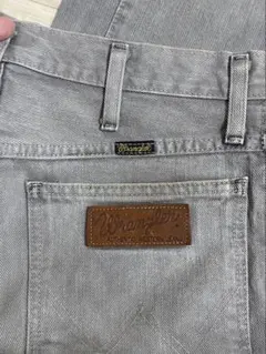 Wrangler グレー ストレートデニム