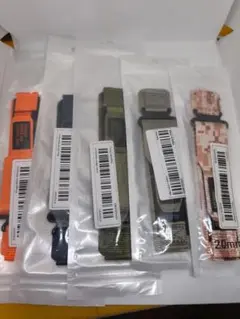 【未使用】時計ナイロンベルト マジックテープ 5本 クイックリリース 20mm