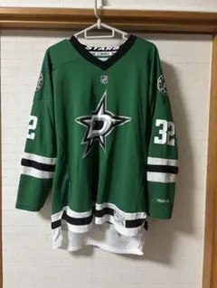 Reebok ゲームシャツ　ホッケーシャツ　NHL ダラス　緑　ダンス衣装のサムネイル