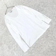 【マンシングウェア】 (L) 長袖薄手Uネックアンダーシャツ ゴルフ 袖ロゴ