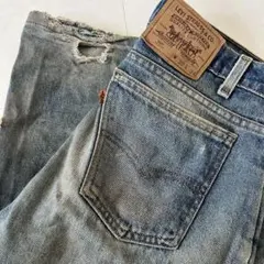 唯一無二 90' USA製 Levi's 517 オレンジタブ 32 ダメージ