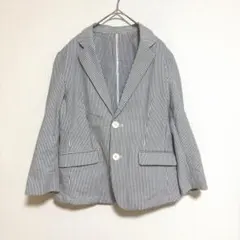 ロペピクニック ストライプ ジャケット 軽量 オフィスカジュアル