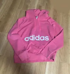 adidas パーカー ピンク