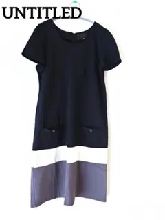 UNTITLED ワンピース　半袖ひざ丈ワンピース 　チュニック