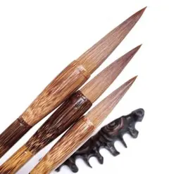 書道用筆毫 習字 練習 狼笔 大筆 中筆 小筆 古竹狼毫毛 毛筆 楷書　書初め