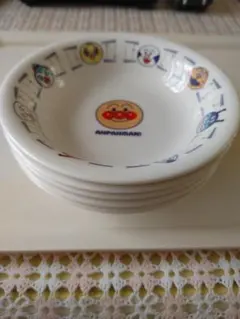 アンパンマン 子供用皿 5枚セット「陶器」