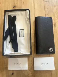 ✨Sランク✨ GUCCI ミニ財布 インターロッキング GGロゴ ダラーカーフ