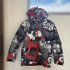 QUIKSILVER スノーボードジャケット 黒/赤/白/140サイズ/10