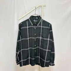 イーストボーイ チェックシャツ M ボタンダウン 長袖 刺繍ロゴのサムネイル