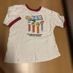PEZ キッズ Tシャツ ホワイト レッド