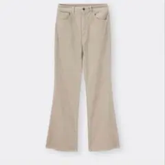 GU コーデュロイフレアパンツ　ベージュ　Lサイズ