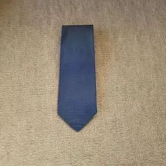 マットブルー ソリッドネクタイ