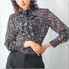 【美品】ナラカミーチェ フラワーシャワーフリル ブラック Mサイズのサムネイル