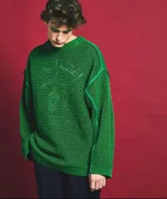 【美品】MAISON SPECIAL オーバーメッシュニット　Unisexのサムネイル