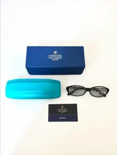 極美品　eyebrella　EB-25　ルーペサングラス　ネイビーフレーム 極美品 eyebrella EB-25 ルーペサングラス ネイビーフレーム