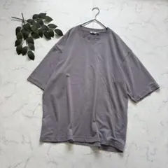 7546✾ユニクロユー✾エアリズムコットンオーバーサイズTシャツ/5分袖【XL】