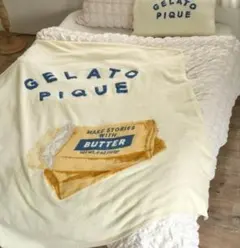 GELATO PIQUE バター柄 ブランケット