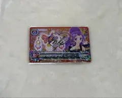 アイカツ　ルビーアゲハヘアコサージュ 神崎美月 アイカツカード　サイン　非売品