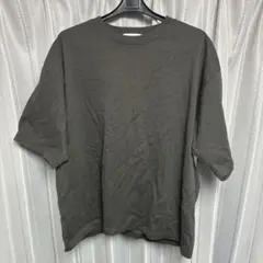 オーバーサイズ クルーネック Tシャツ チャコールグレー