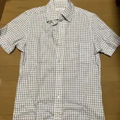 GREEN LABEL RELAXING 半袖シャツ スリムフィット チェック柄