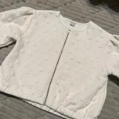 プティマイン ハートキルティングジャケット 130