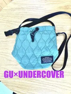 GU×UNDERCOVERアンダーカバー キルティングサコッシュ グリーン